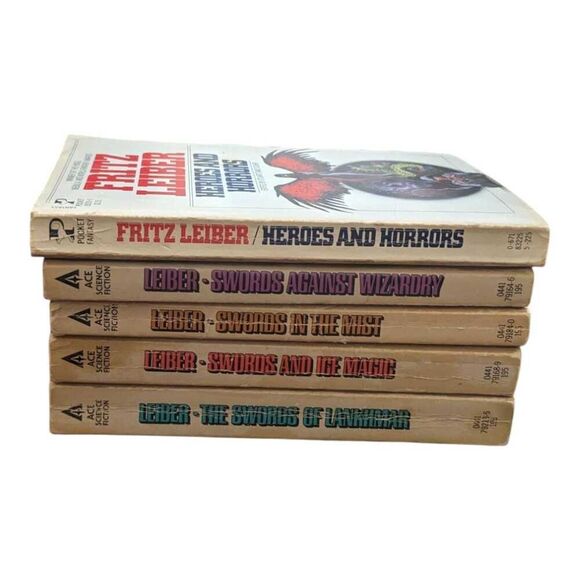 5 Vintage Fritz Leiber Fafhrd & The Gray Mousler Heroes Warriors Paperback Books - Picture 3 of 4